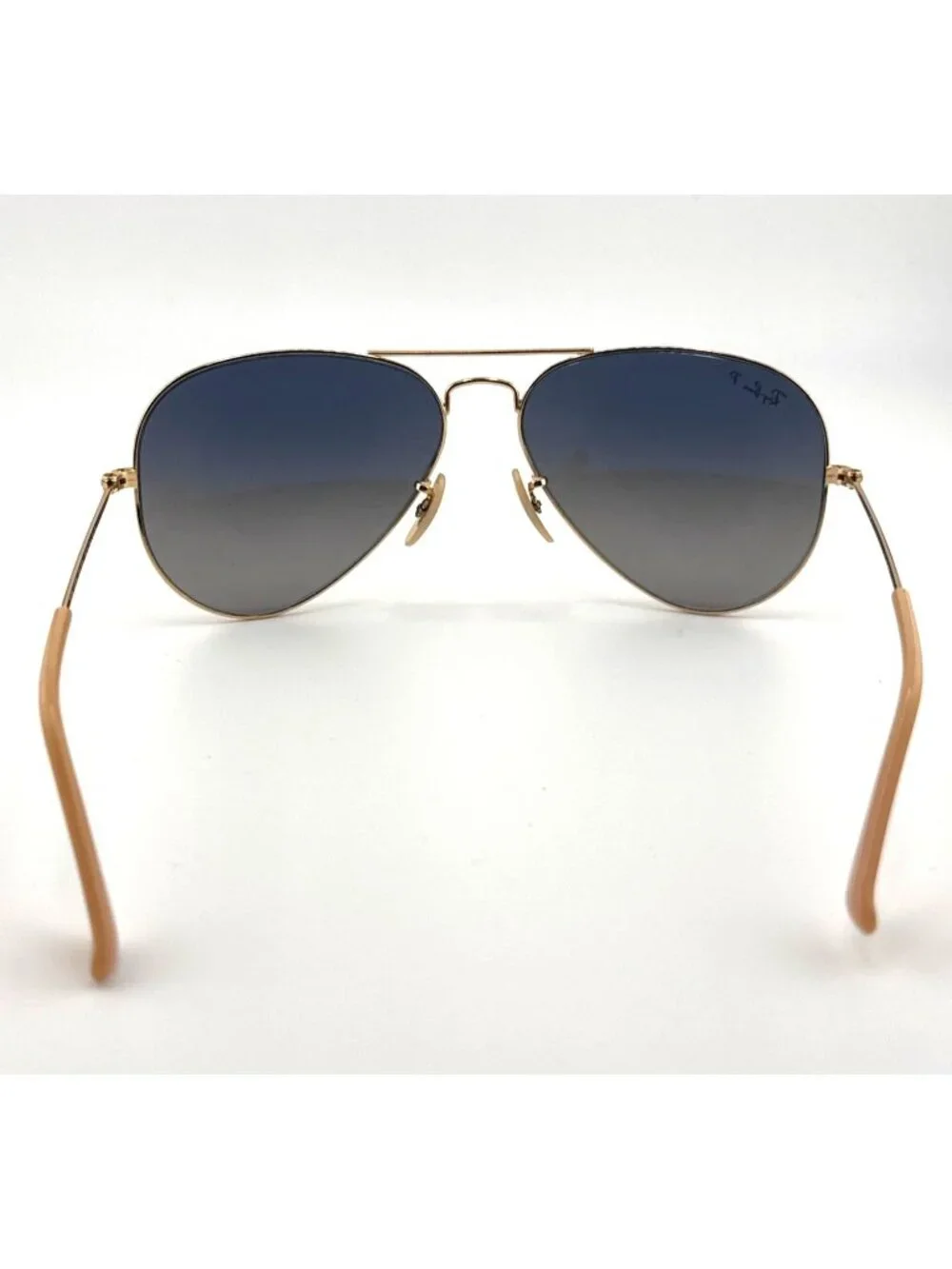 Ray-Ban RB3025 Aviator Large Metal 58-14 001/78 Polarized Made in Italy Case